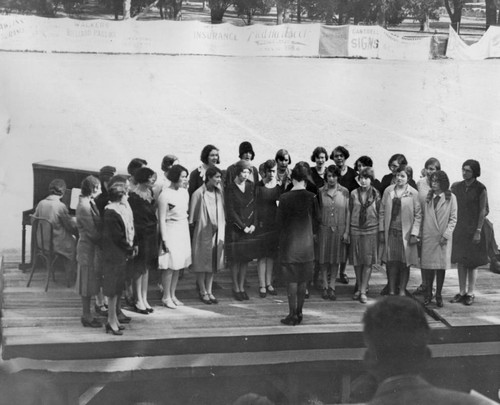 Women's Choir at Cornerstone Ceremony