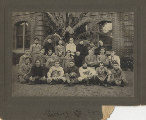 Gridiron heroes, members of Chico Normal School's 1899 football team