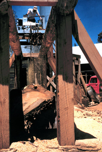 Huge log splitter--Soper-Wheeler Company