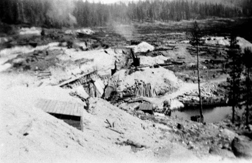 Construction of hydroelectric plant on Bucks Creek