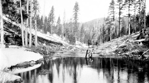 Splicing Logs for Construction of Bucks Dam