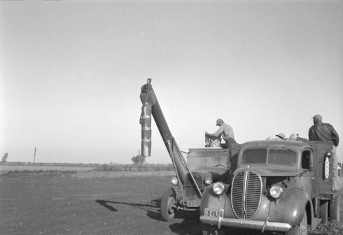 Loading the hopper