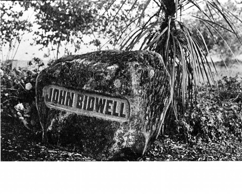 John Bidwell Headstone