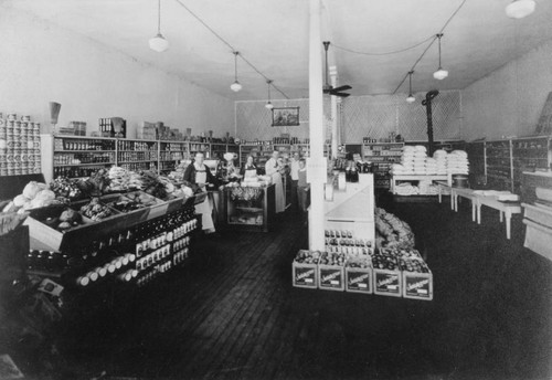 Interior of Maxwell grocery store