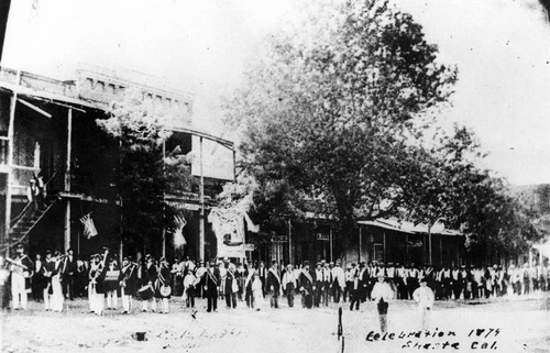 Main Street looking N.W. , parade 1874