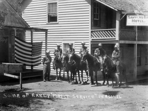 Forest Service personnel in Sawyers Bar area