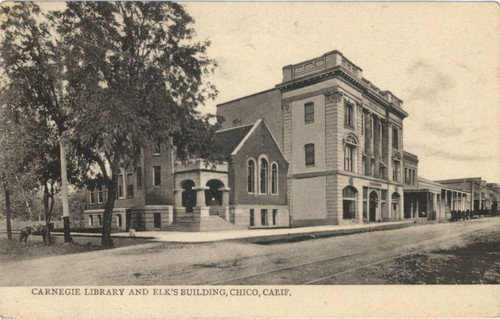 Chico Library and the Majestic Theater