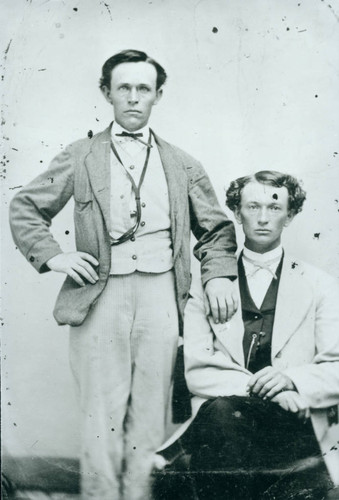 Emmons White and unknown man