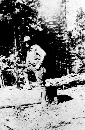 Glenn Way holding rifle