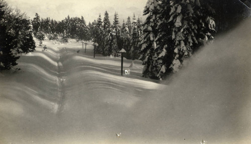 Train Tracks in the Snow