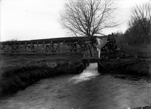 Terminus of Flume Big Chico Creek