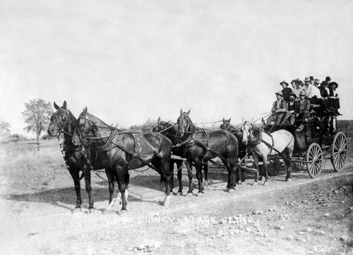 Oroville Quincy Stage Line during '49 celebration in Oroville