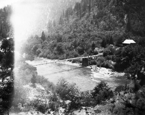 Footbridge at Gansner Place, North Fork Feather River