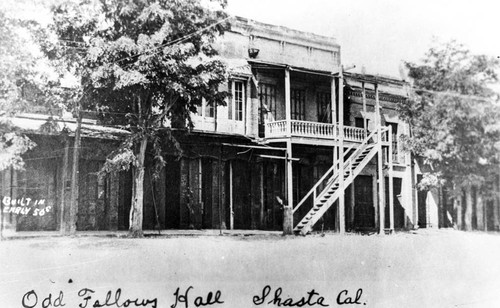 Odd Fellows Hall Shasta Cal