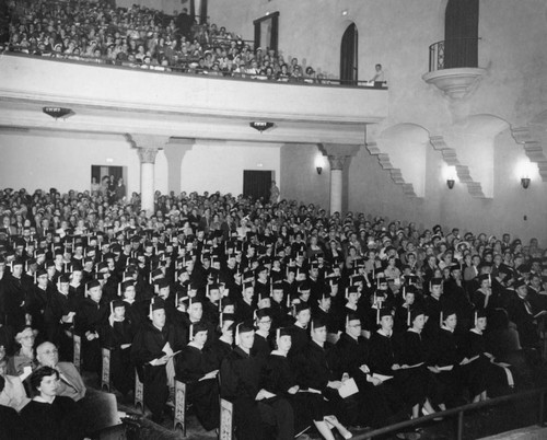 Commencement in Laxson Auditorium