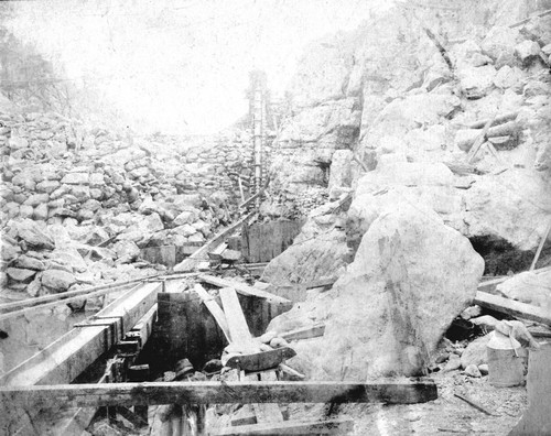 Flume at Miocene Mine