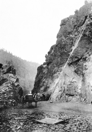 Railroad construction on Feather River