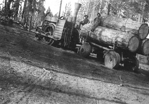 Steam Traction Engine for Logging