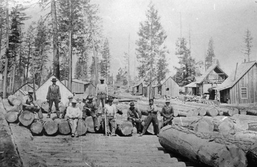 Log Stack at Lyonsville