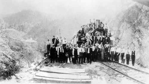 First Passanger Train East of Oroville