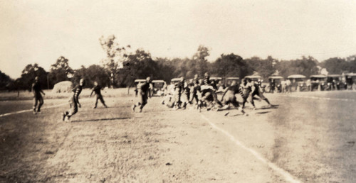 Football Team Playing a Game