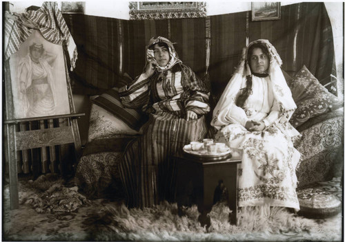 Two women in Arab costume