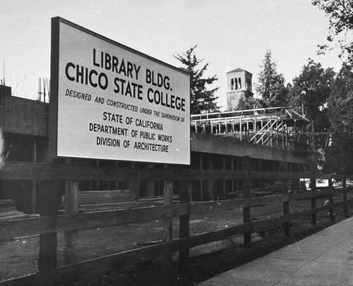 Chico State College Library Under Construction