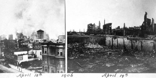 Ruins from 1906 San Francisco Earthquake