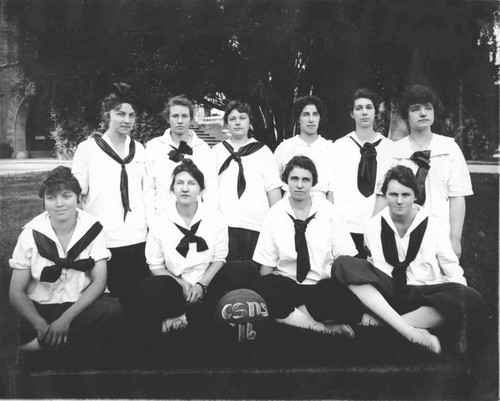 Chico State Normal School girl's basketball team of 1916