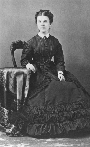 Portrait of Annie Bidwell sitting