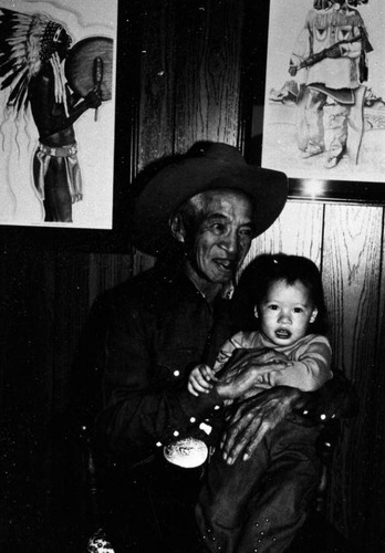 Jim Washoe with His Daughter