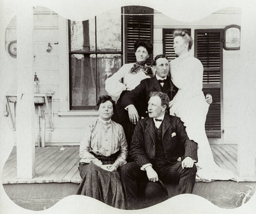 Group Portrait of Addie Hughes, T H Ramsey, Lu Cone and D S Cone