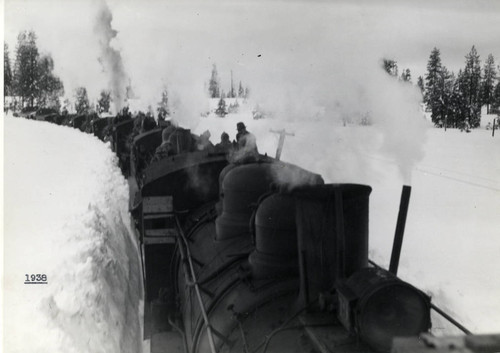 Steam Locamotive in Snow