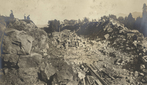 Cutting path for Butte County Railroad