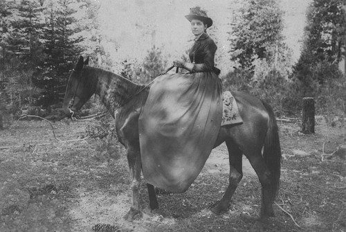 Portrait of Anna Brazelle on Horseback