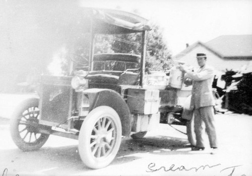 Man & Dairy Truck