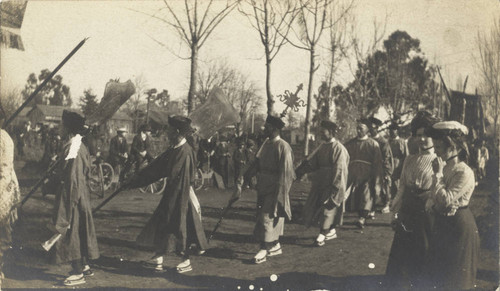 Chinese funeral procession in Chico