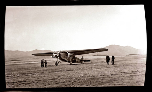 Airplane in a field