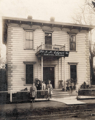 Front View of F. M. Edgar Funeral Parlor