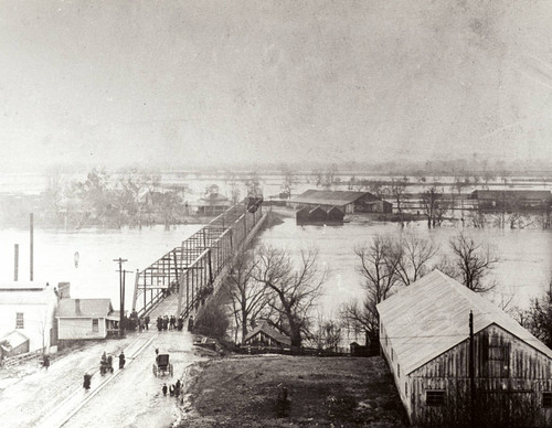 Sacramento River at Red Bluff with Centennial Bridge