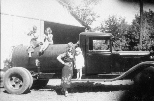 Nooner Family on Fire Truck