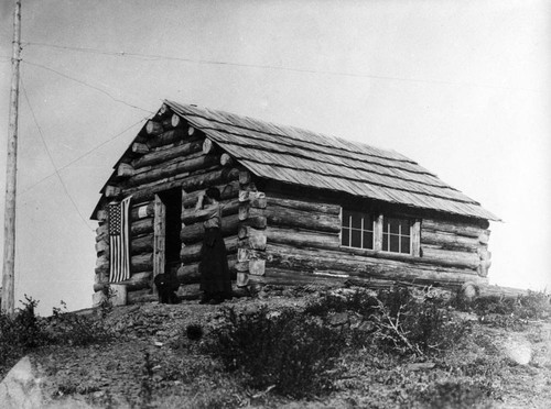 Hallie Daggett in front of Lookout