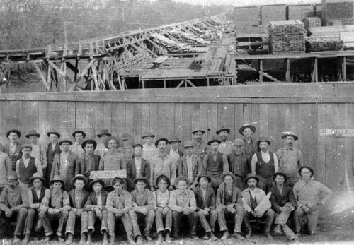 Sierra Lumber Company flume at Chico