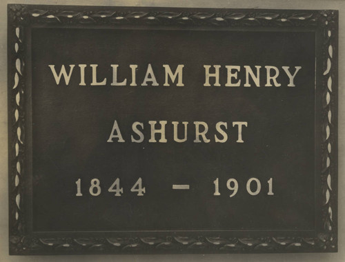 Grave of William Henry Ashurst