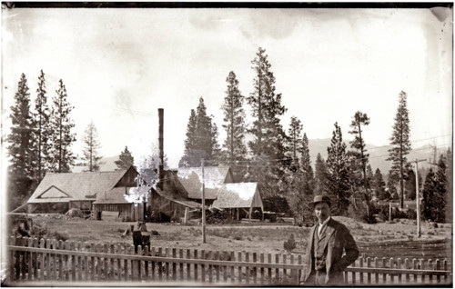 Harry standing in front of saw mill