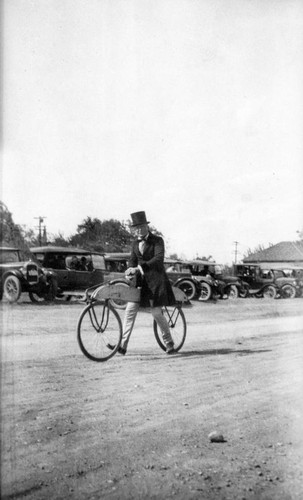 C.A. King on Bike