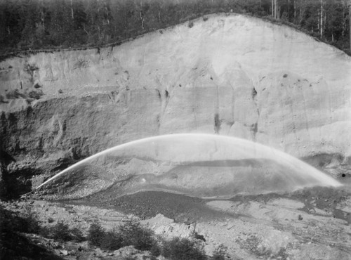 Hydraulic mining in Sawyers Bar area