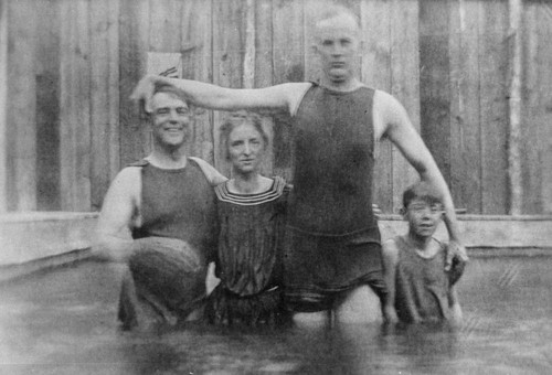 Ed and Bess swimming