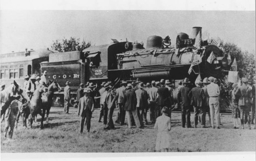 Arrival of First Southern Pacific Train