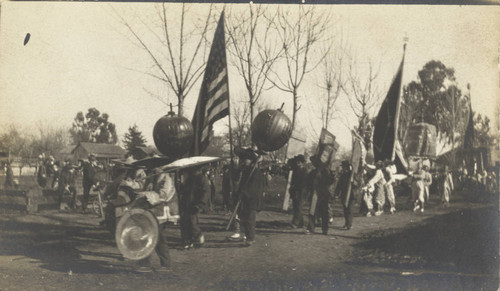 Chinese funeral procession in Chico